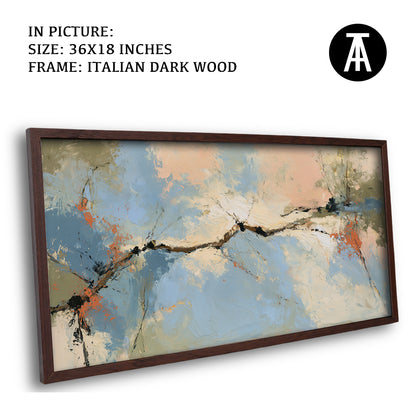 Artwork in Dark Wood Frame