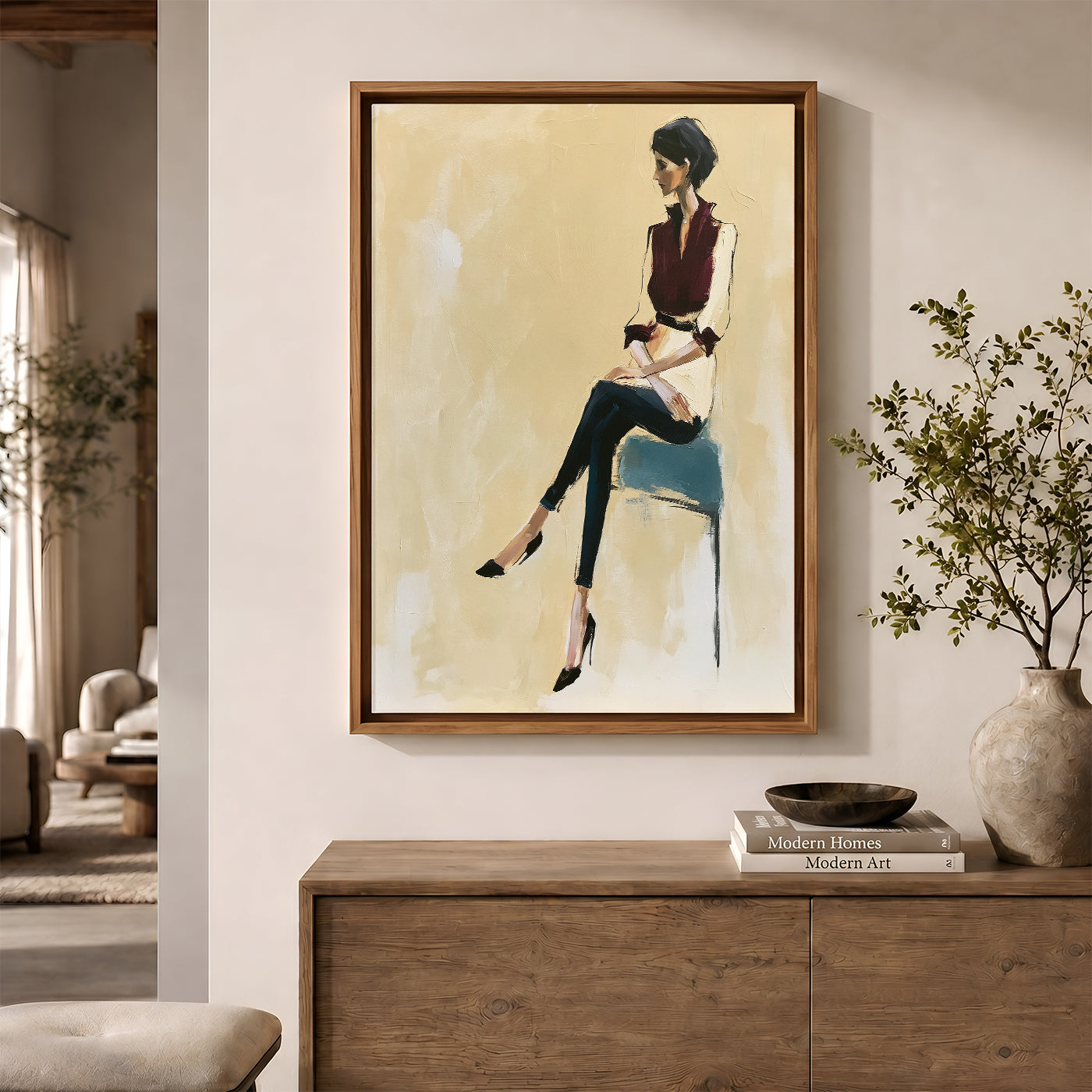 Painting in a Lifestyle Setting