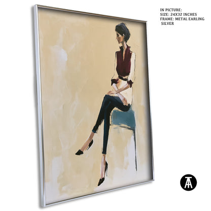 Artwork in Metal Earling Silver Frame