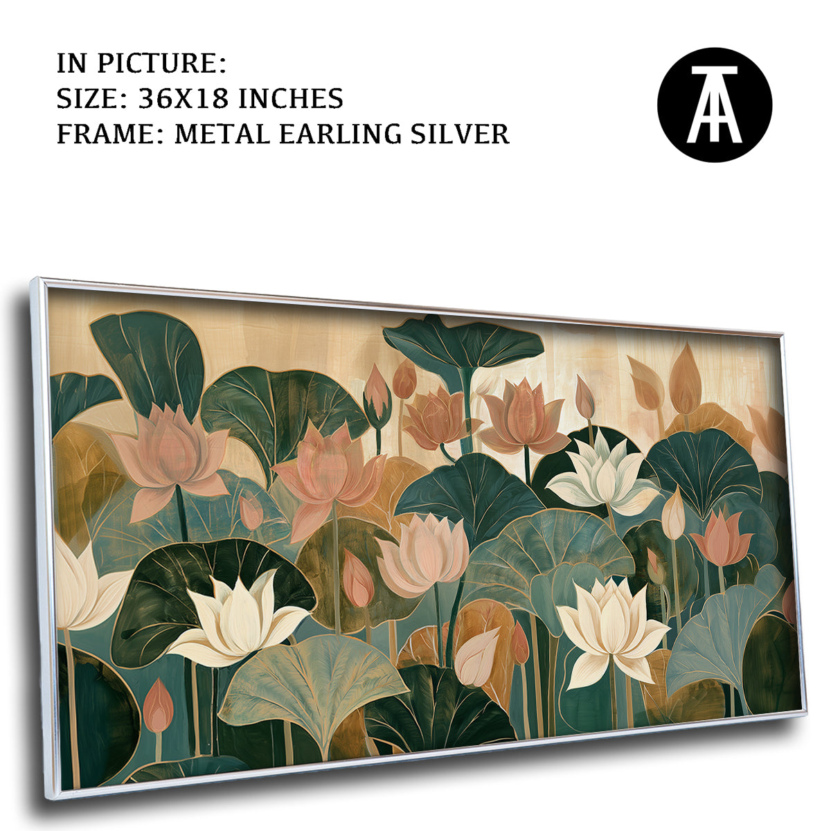 Artwork in Metal Earling Silver Frame