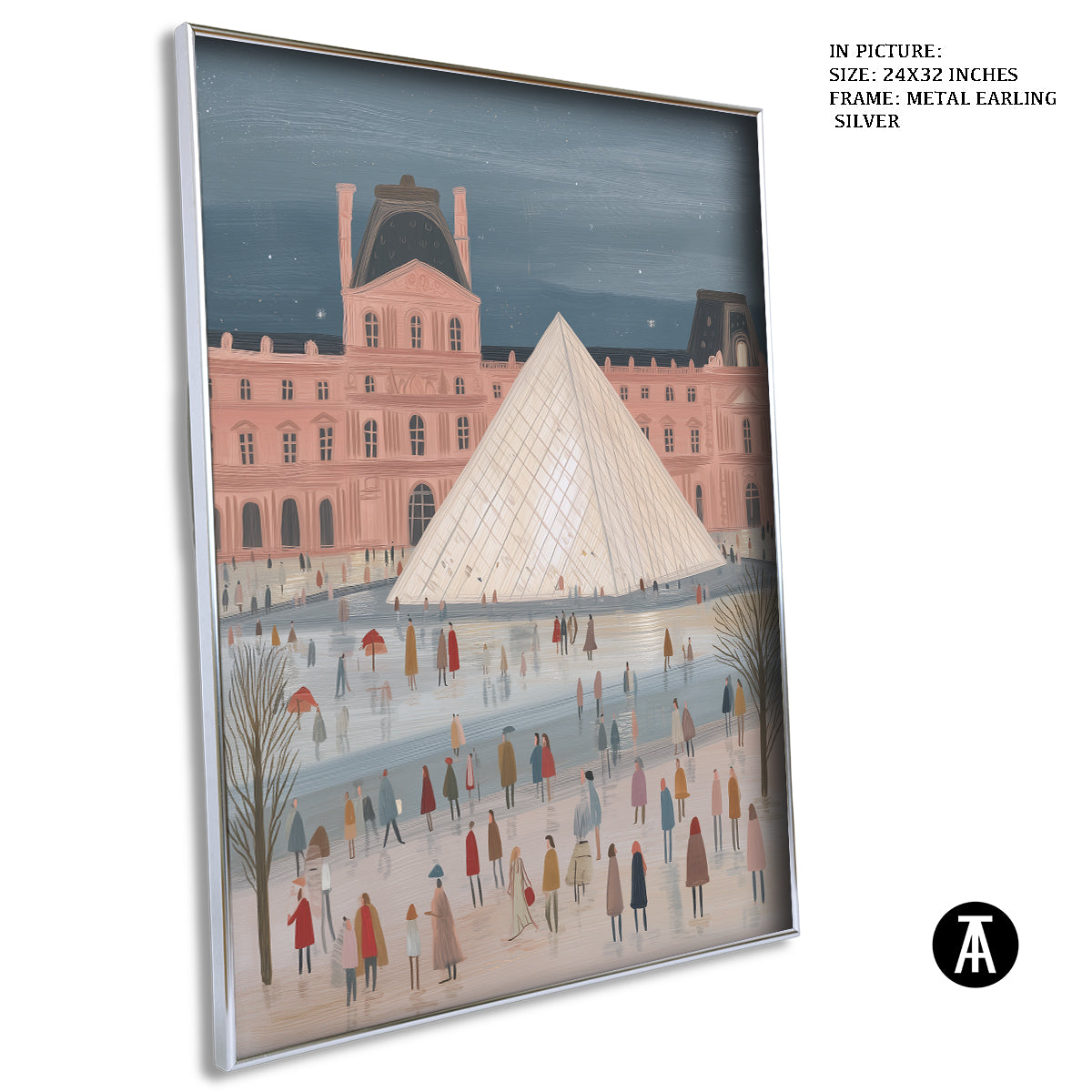 Artwork in Metal Earling Silver Frame