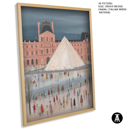 Artwork in Natural Wood Frame