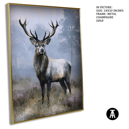 Artwork in Metal Champagne Gold Frame
