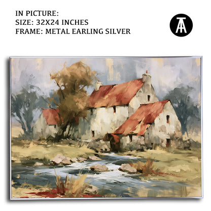 Artwork in Metal Earling Silver Frame