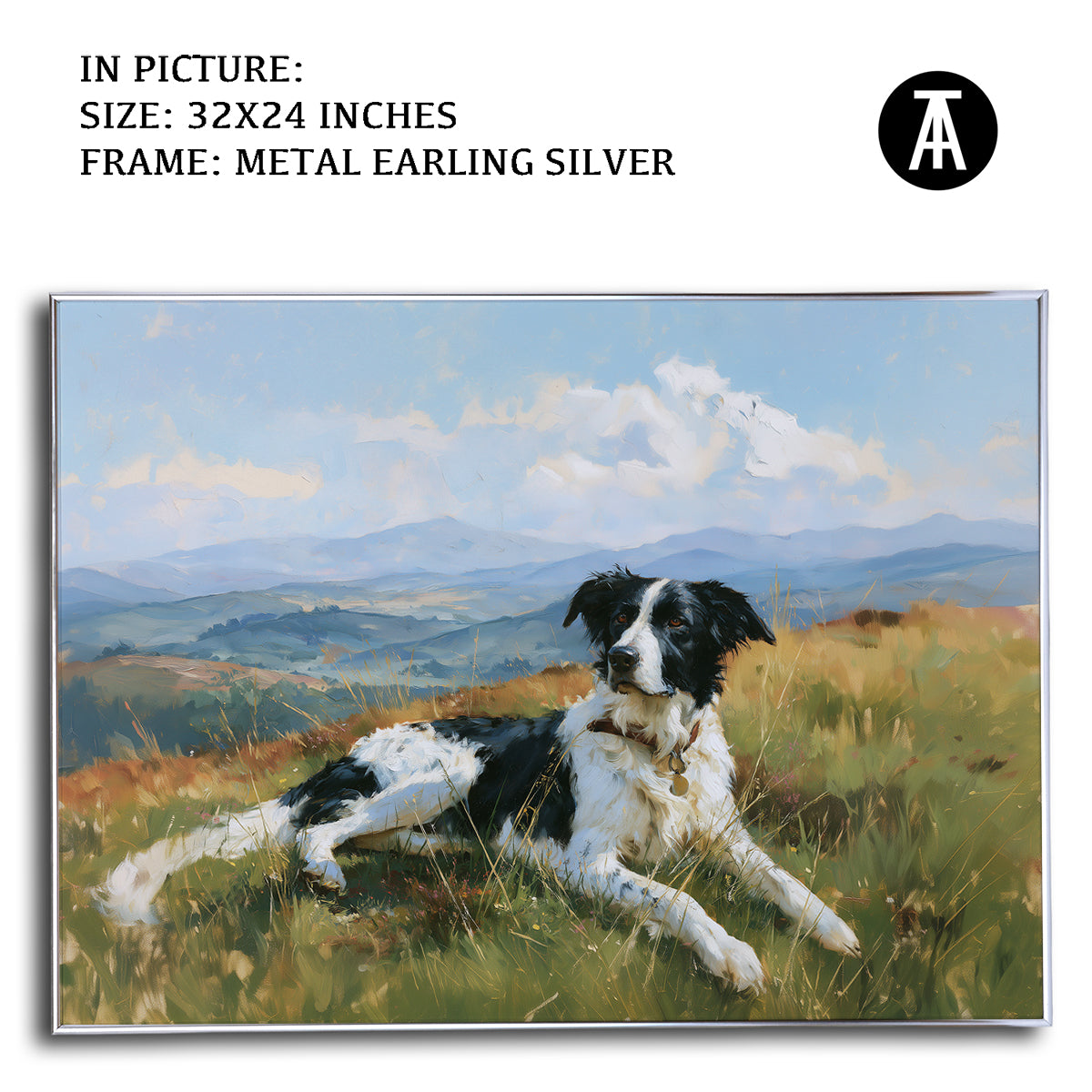 Artwork in Metal Earling Silver Frame