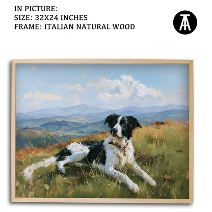 Artwork in Natural Wood Frame