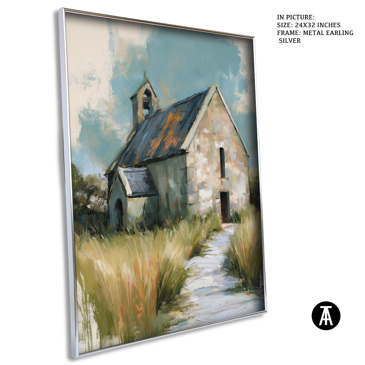 Artwork in Metal Earling Silver Frame