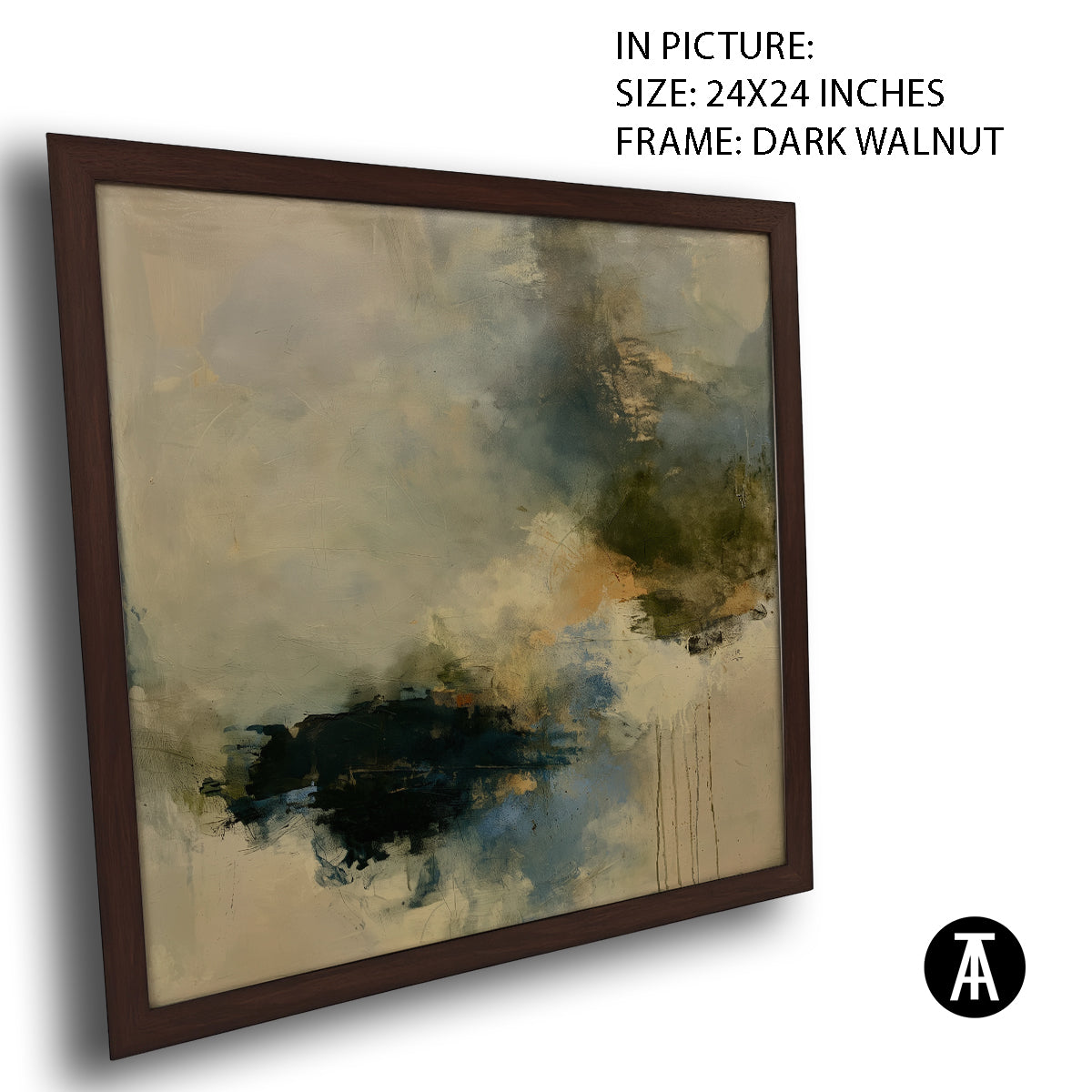 Artwork in Dark Walnut Frame