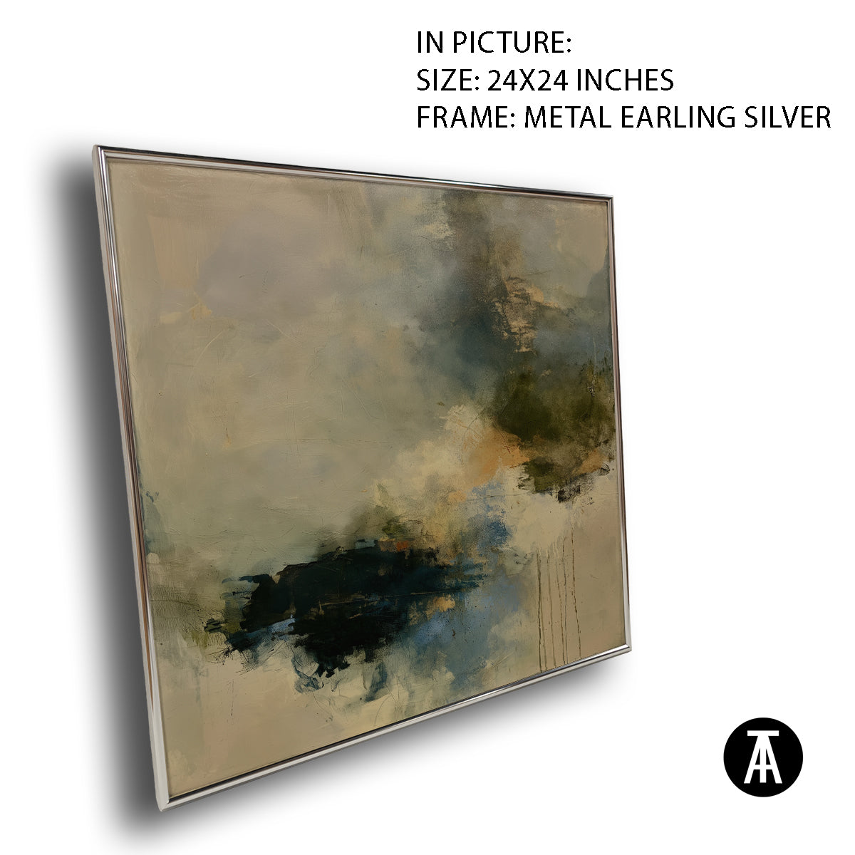 Artwork in Metal Earling Silver Frame