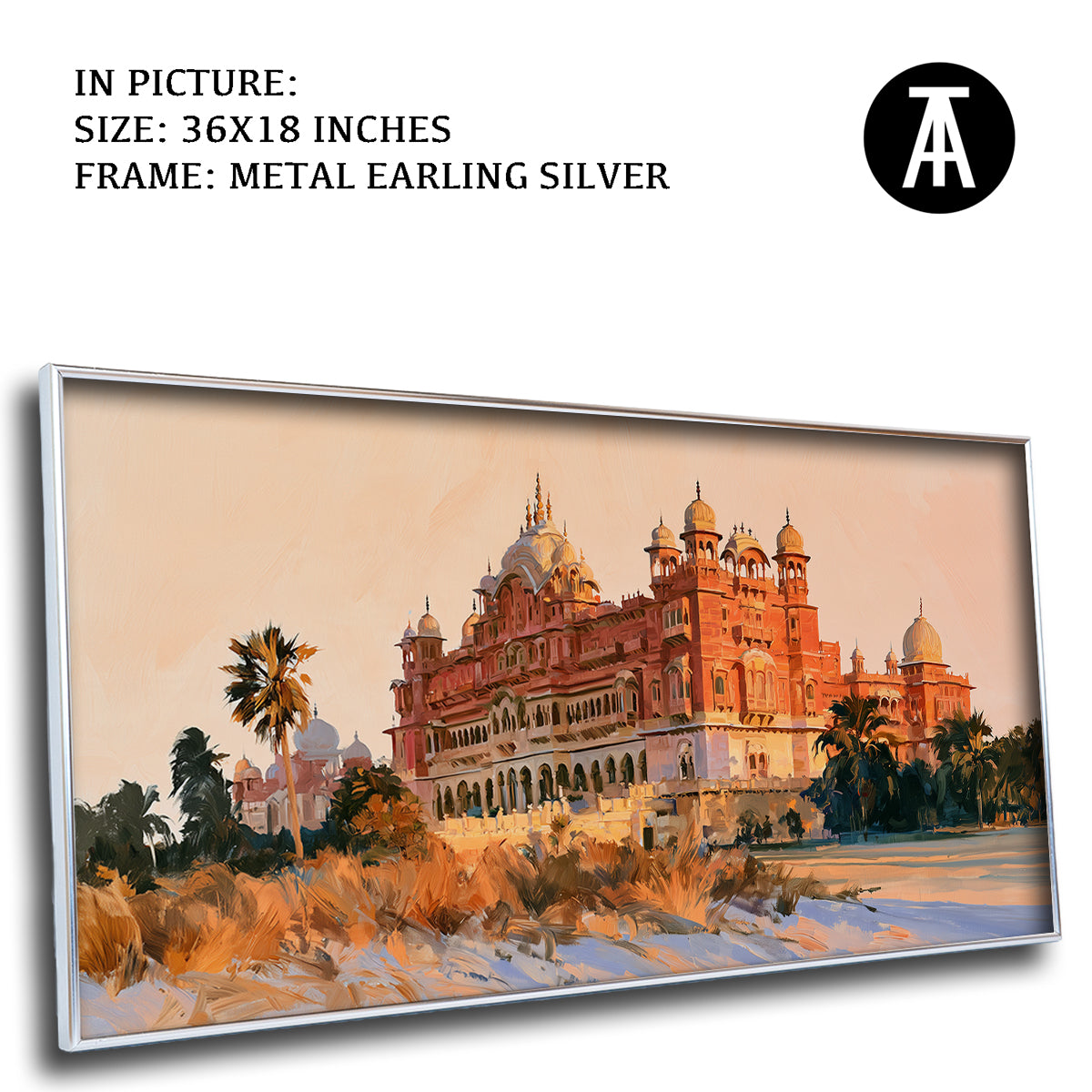 Artwork in Metal Earling Silver Frame
