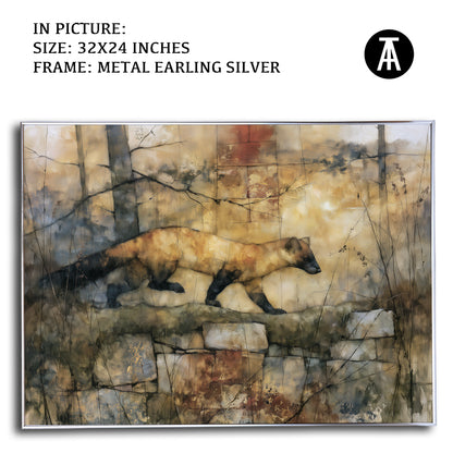 Artwork in Metal Earling Silver Frame