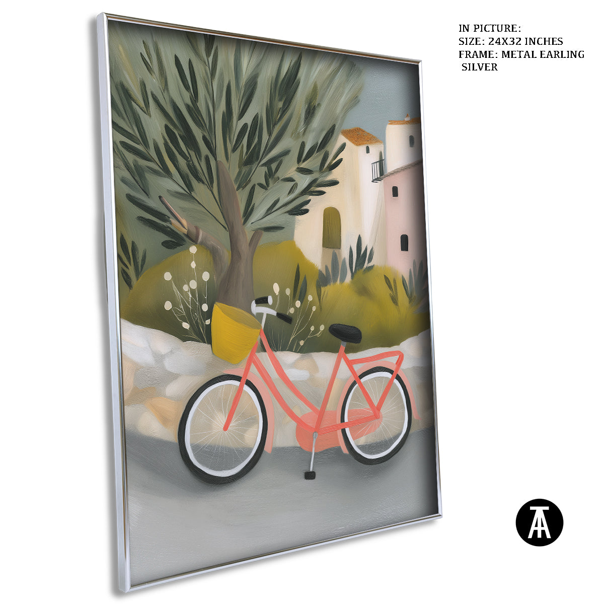 Artwork in Metal Earling Silver Frame