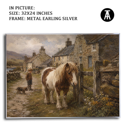 Artwork in Metal Earling Silver Frame