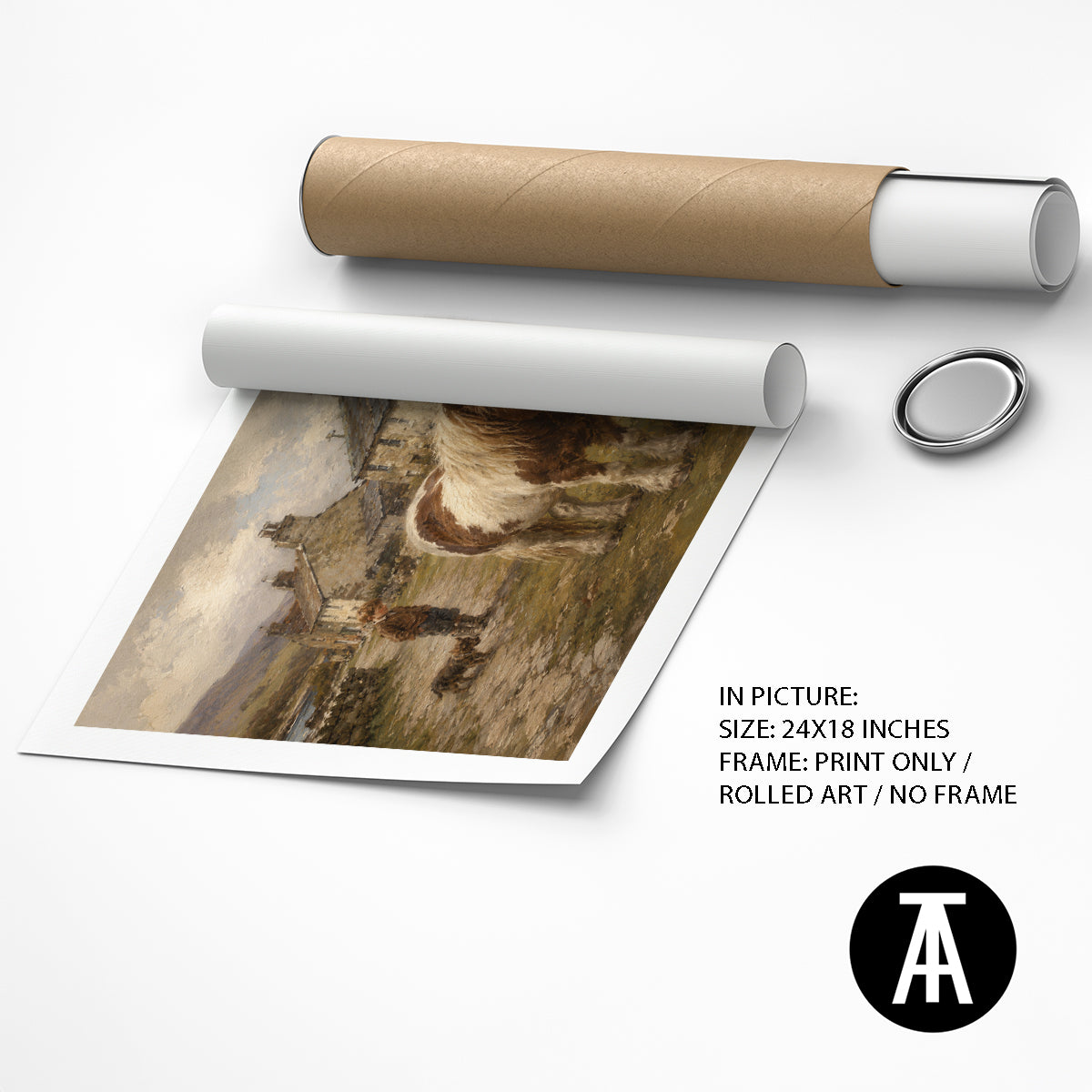 Artwork as Print Only or Rolled Art