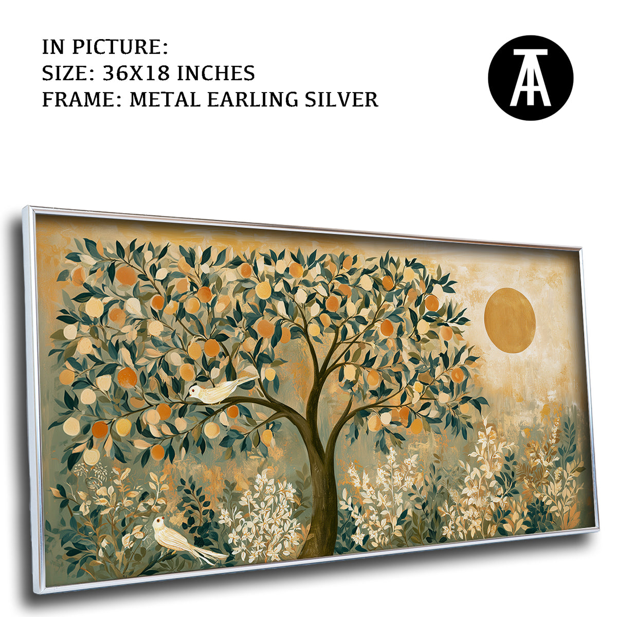 Artwork in Metal Earling Silver Frame