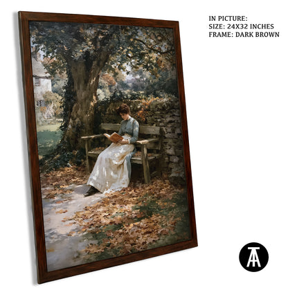 Artwork in Dark Brown Frame