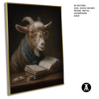 Artwork in Metal Champagne Gold Frame