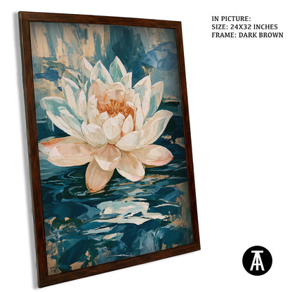 Artwork in Dark Brown Frame