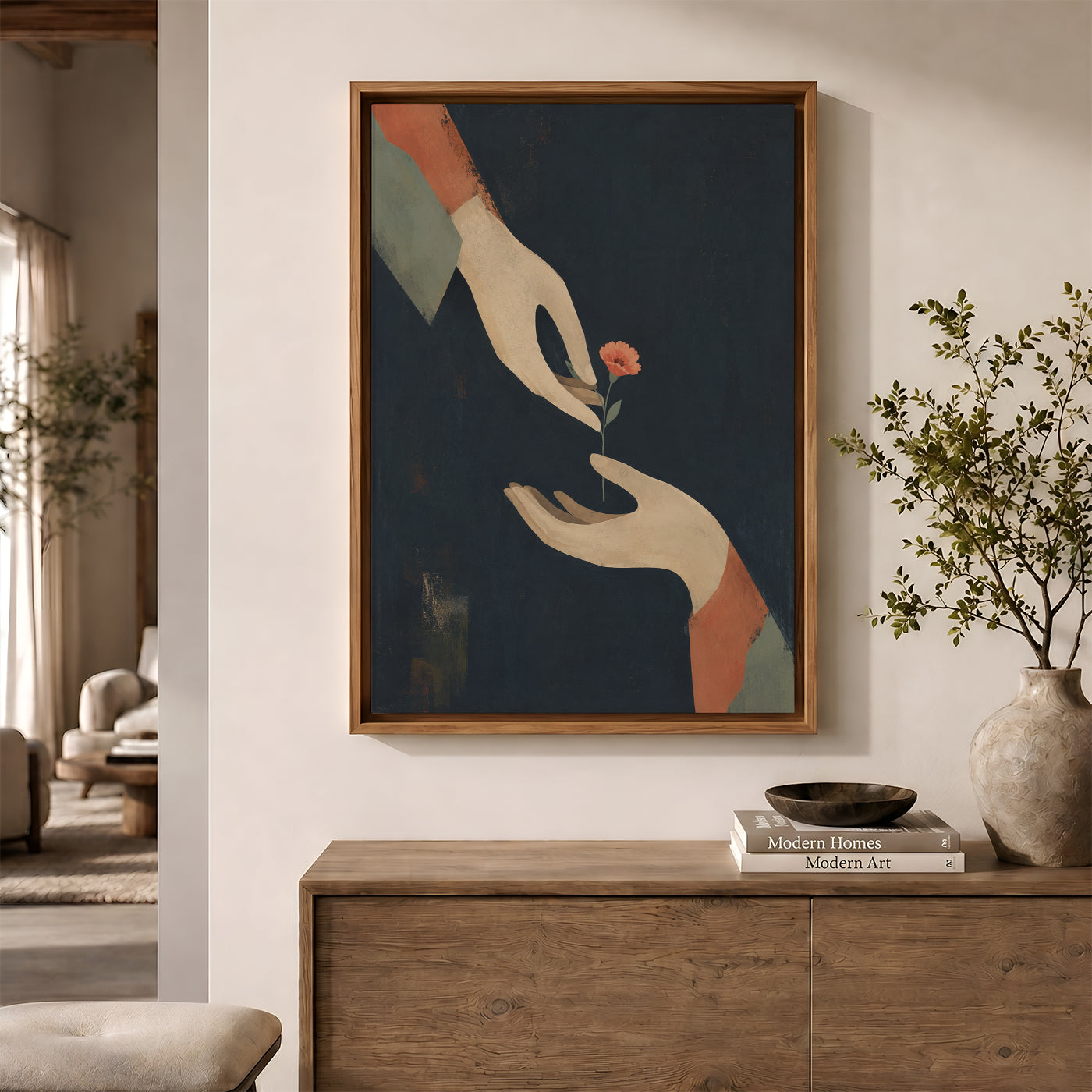 Painting in a Lifestyle Setting