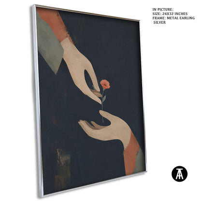 Artwork in Metal Earling Silver Frame
