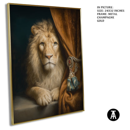 Artwork in Metal Champagne Gold Frame