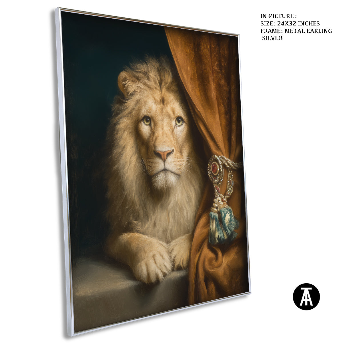 Artwork in Metal Earling Silver Frame