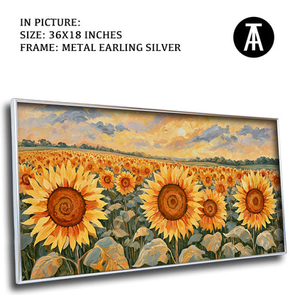 Artwork in Metal Earling Silver Frame
