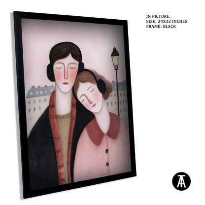Sample Artwork in Black Frame