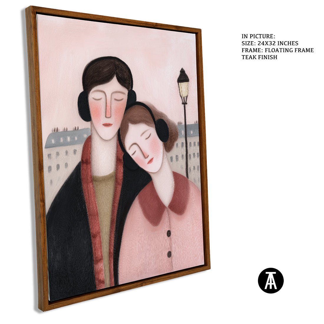 Sample Artwork in Floating Frame
