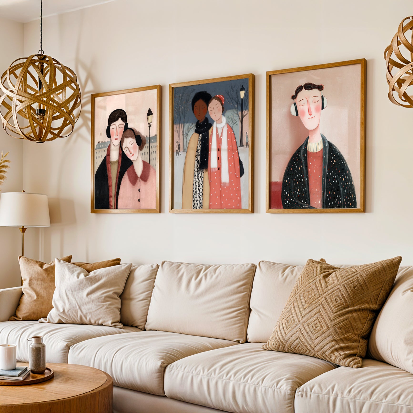 Gallery Wall Set in Lifestyle Setting