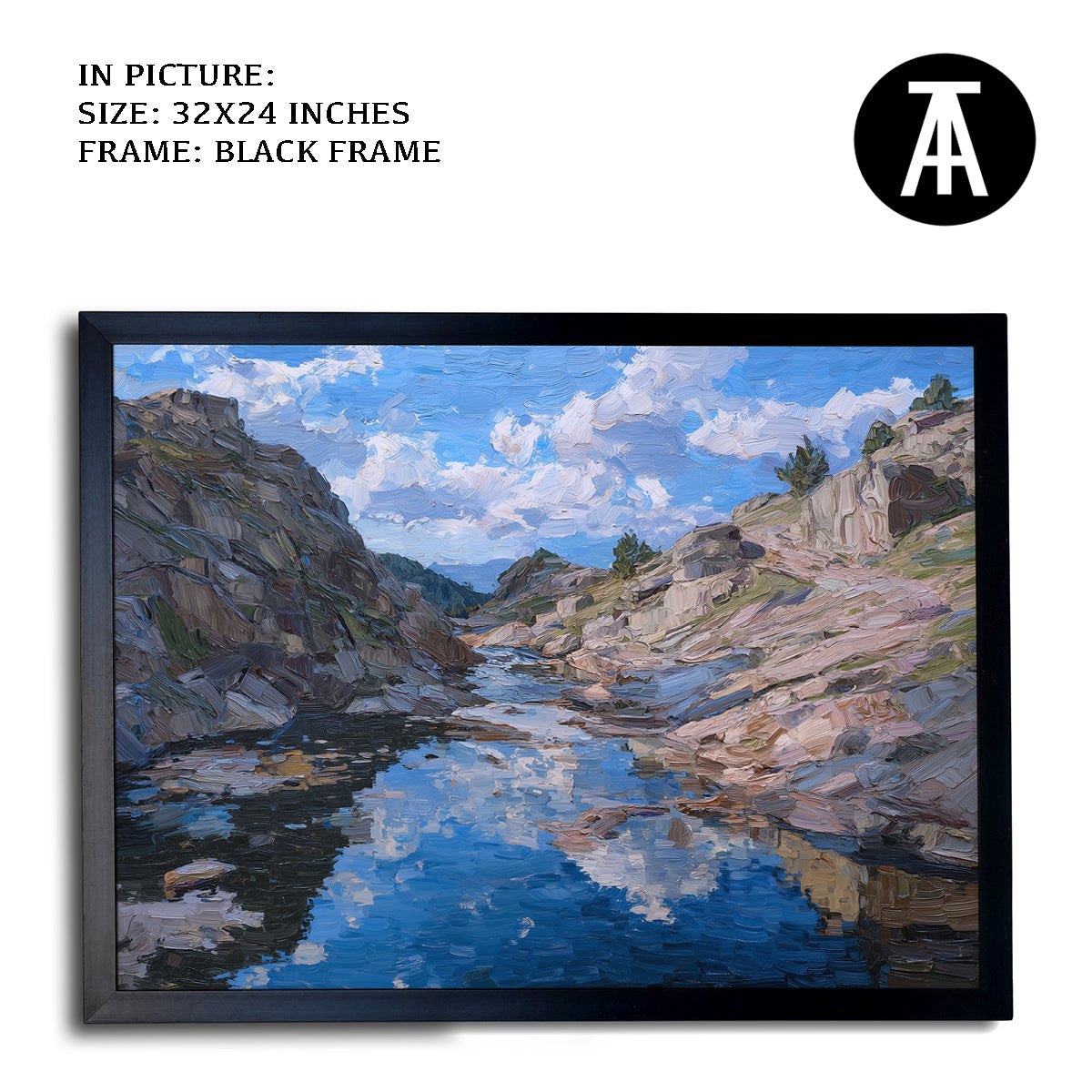 Artwork in Metal Earling Silver Frame