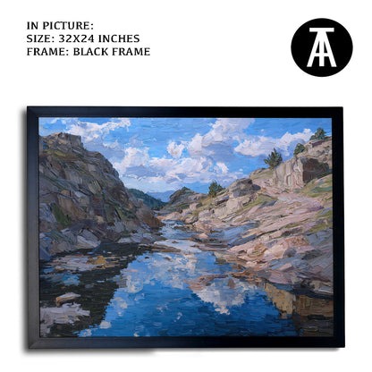 Artwork in Metal Earling Silver Frame