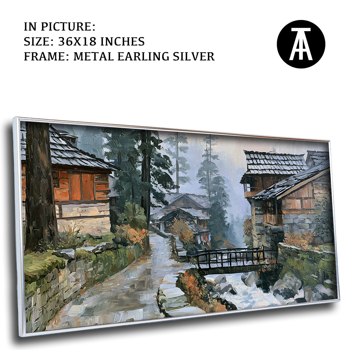 Artwork in Metal Earling Silver Frame