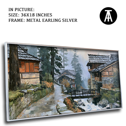 Artwork in Metal Earling Silver Frame