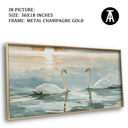 Artwork in Metal Champagne Gold Frame