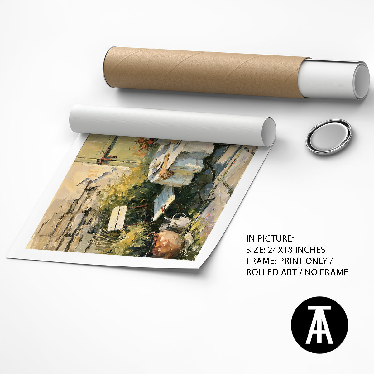 Artwork as Print Only or Rolled Art
