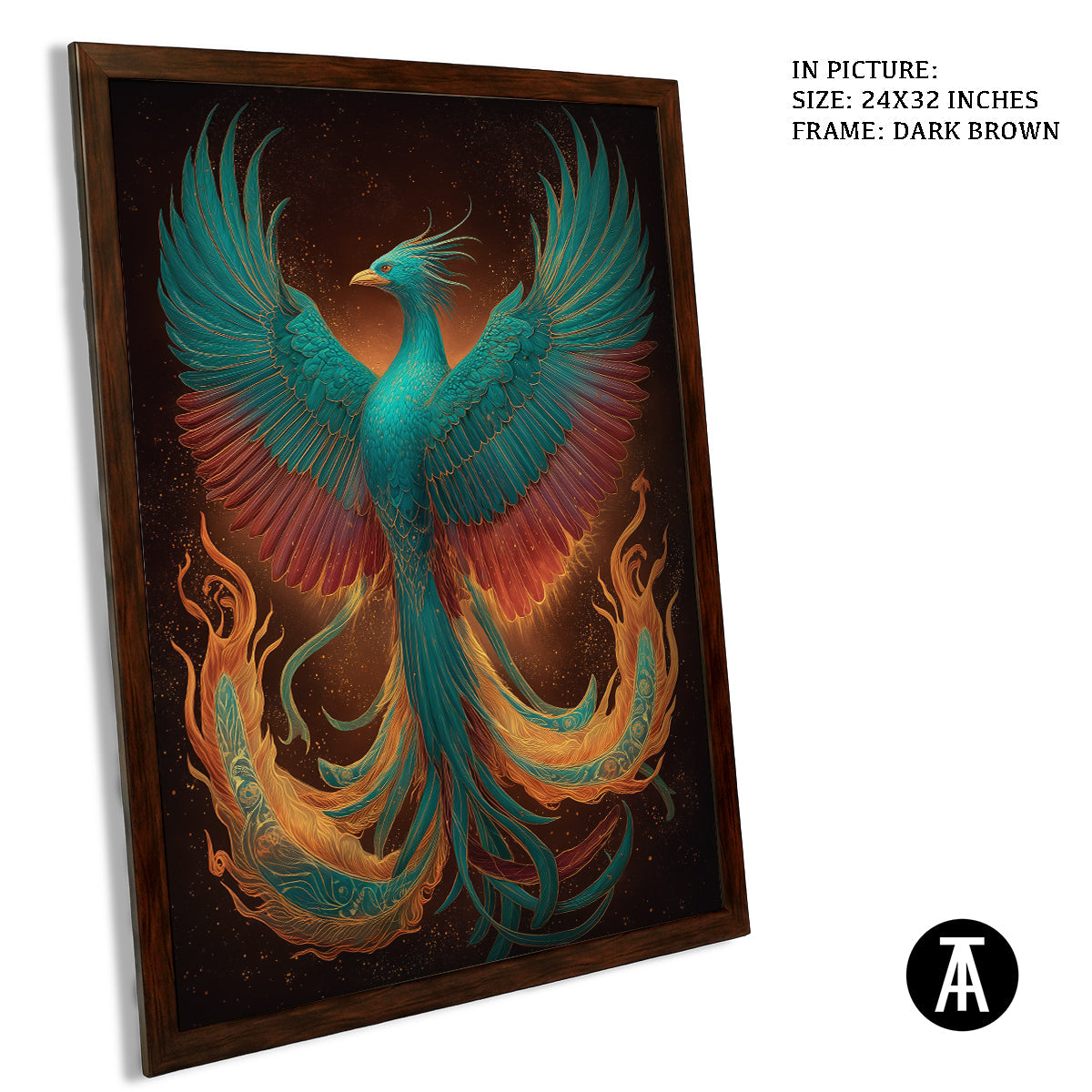 Artwork in Metal Champagne Gold Frame