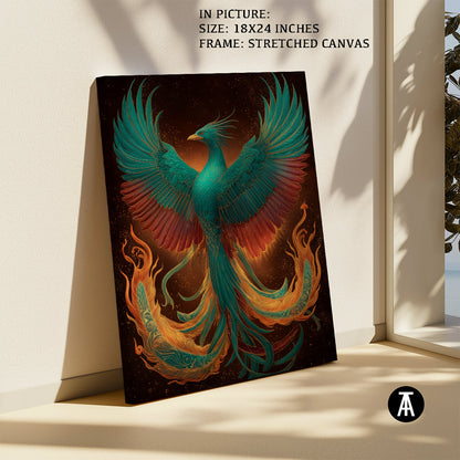 Artwork in Natural Wood Frame