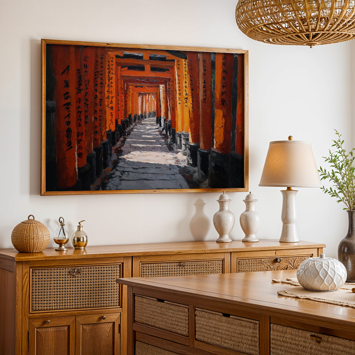 Japanese Painting in a Lifestyle Setting