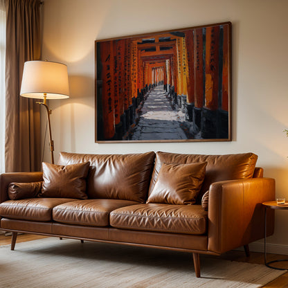 Japanese Artwork in a Lifestyle Setting
