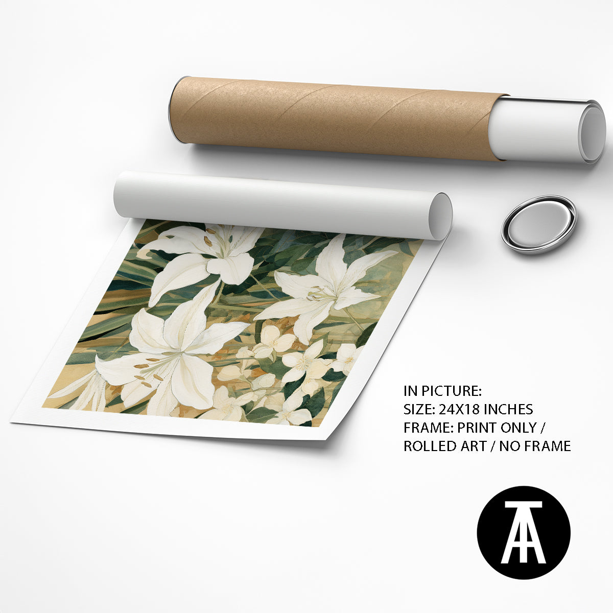 Artwork as Print Only / Rolled Art
