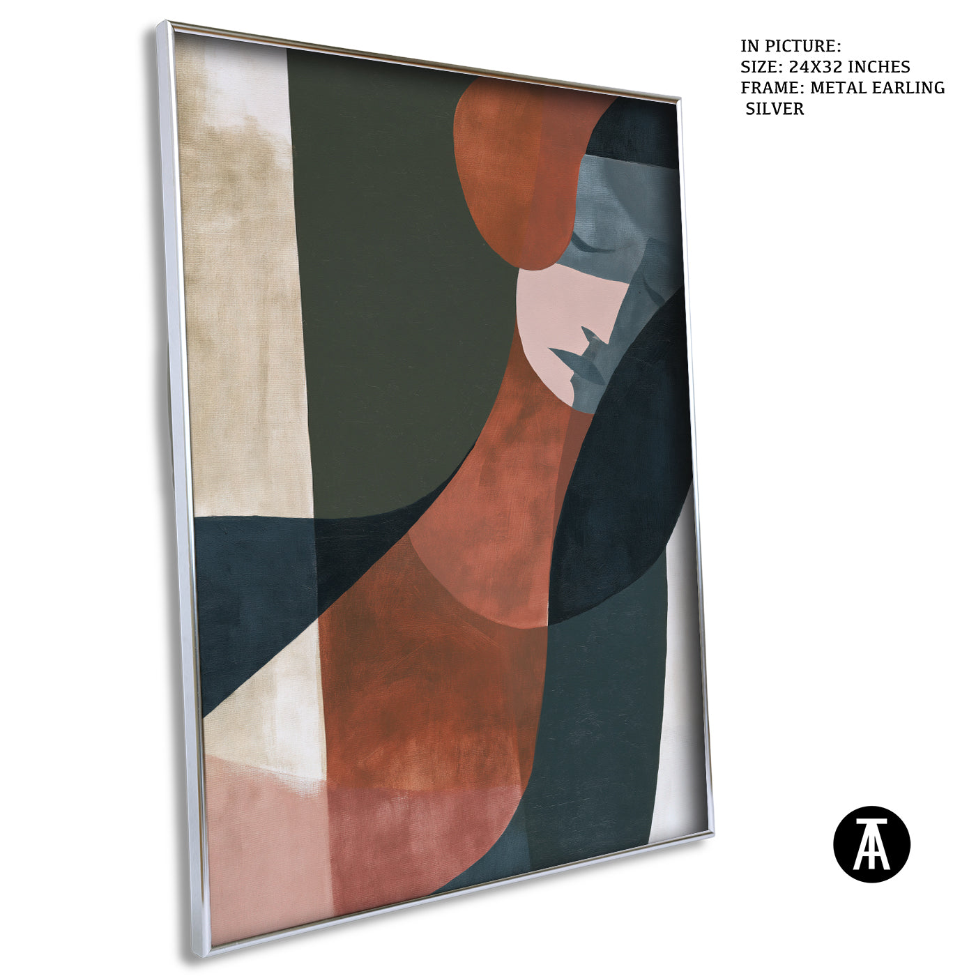 Artwork in Metal Earling Silver Frame