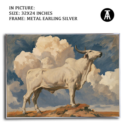 Artwork in Metal Earling Silver Frame