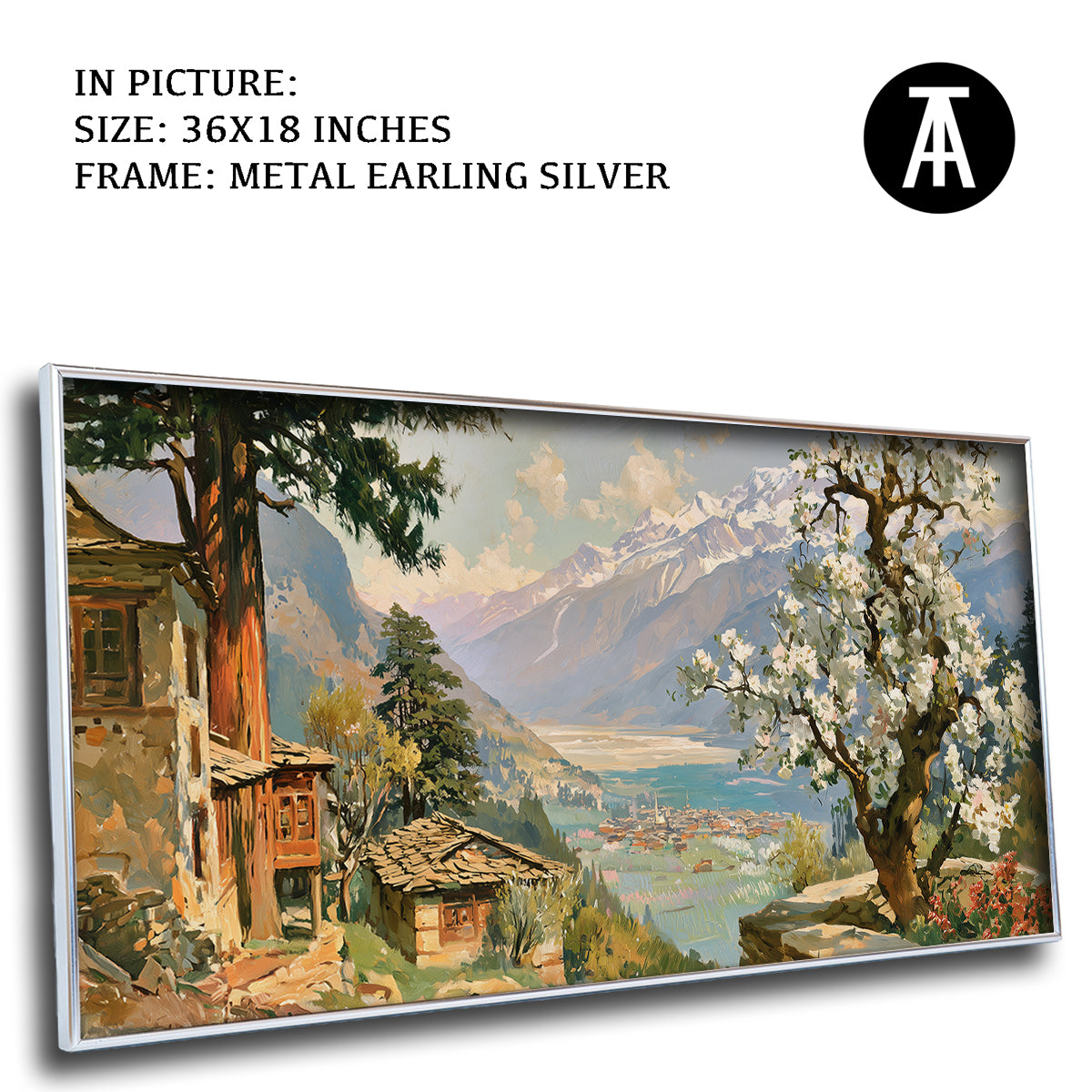 Artwork in Metal Earling Silver Frame
