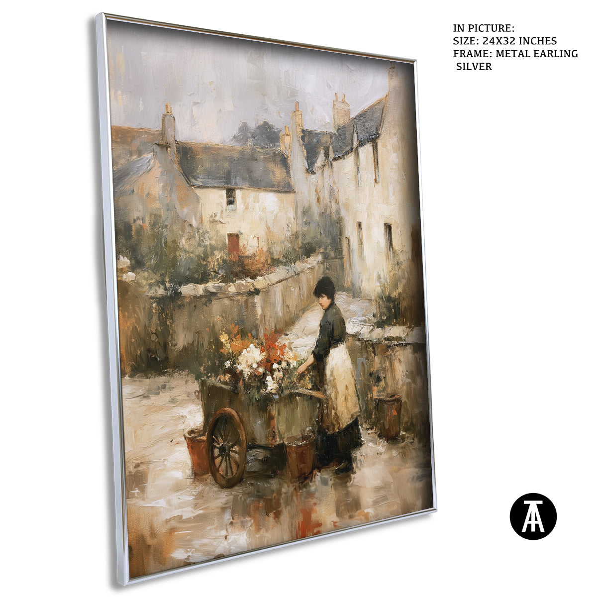 Artwork in Metal Earling Silver Frame