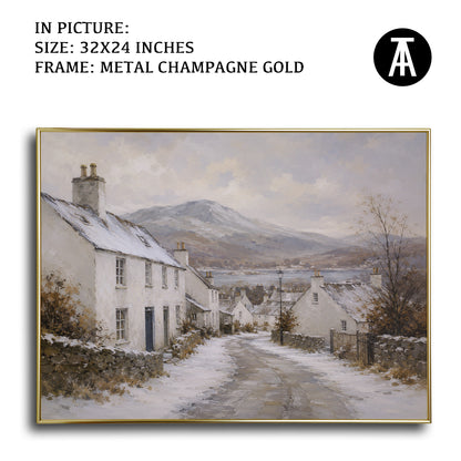 Artwork in Metal Champagne Gold Frame