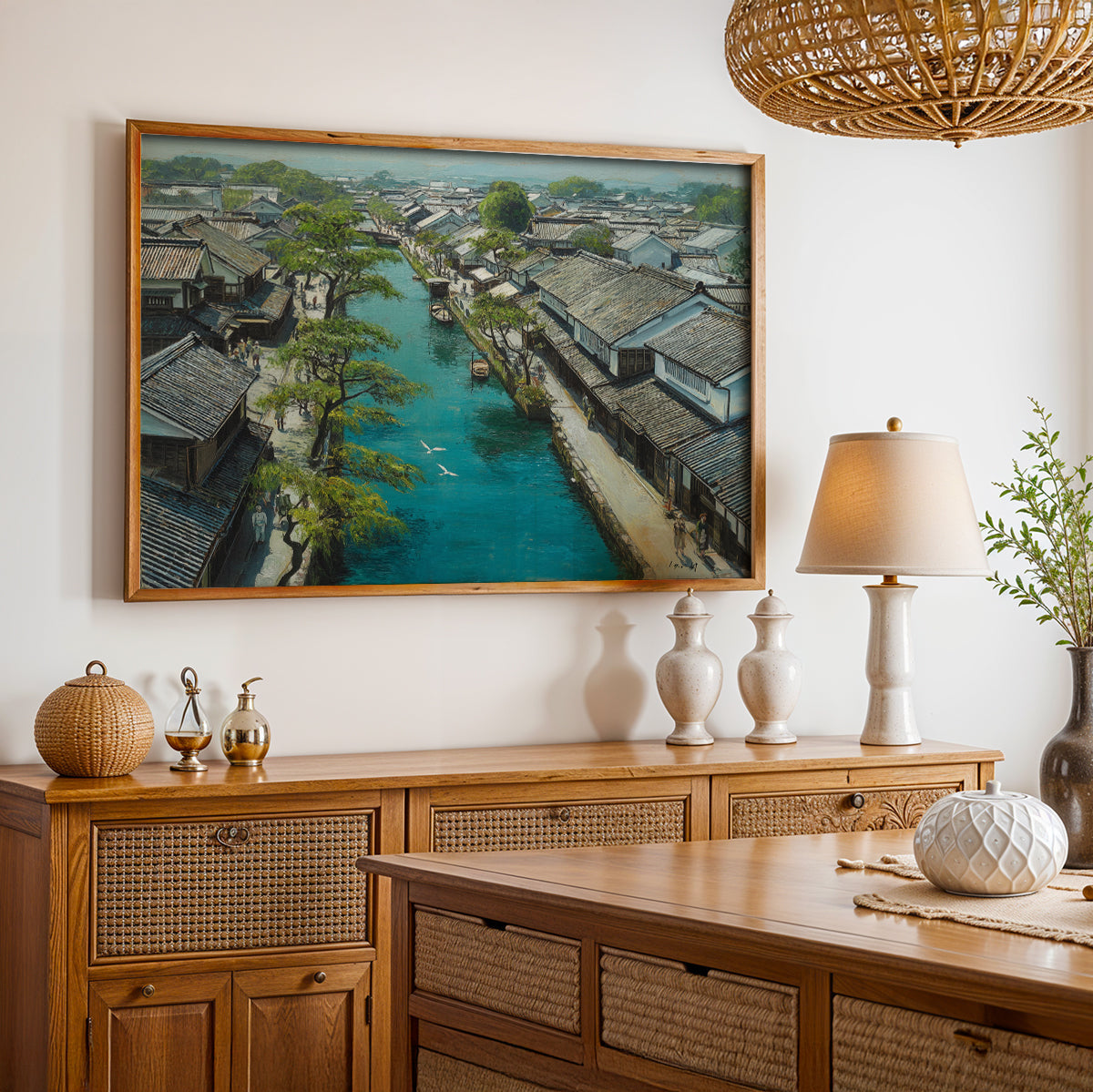 Japanese Painting in a Lifestyle Setting