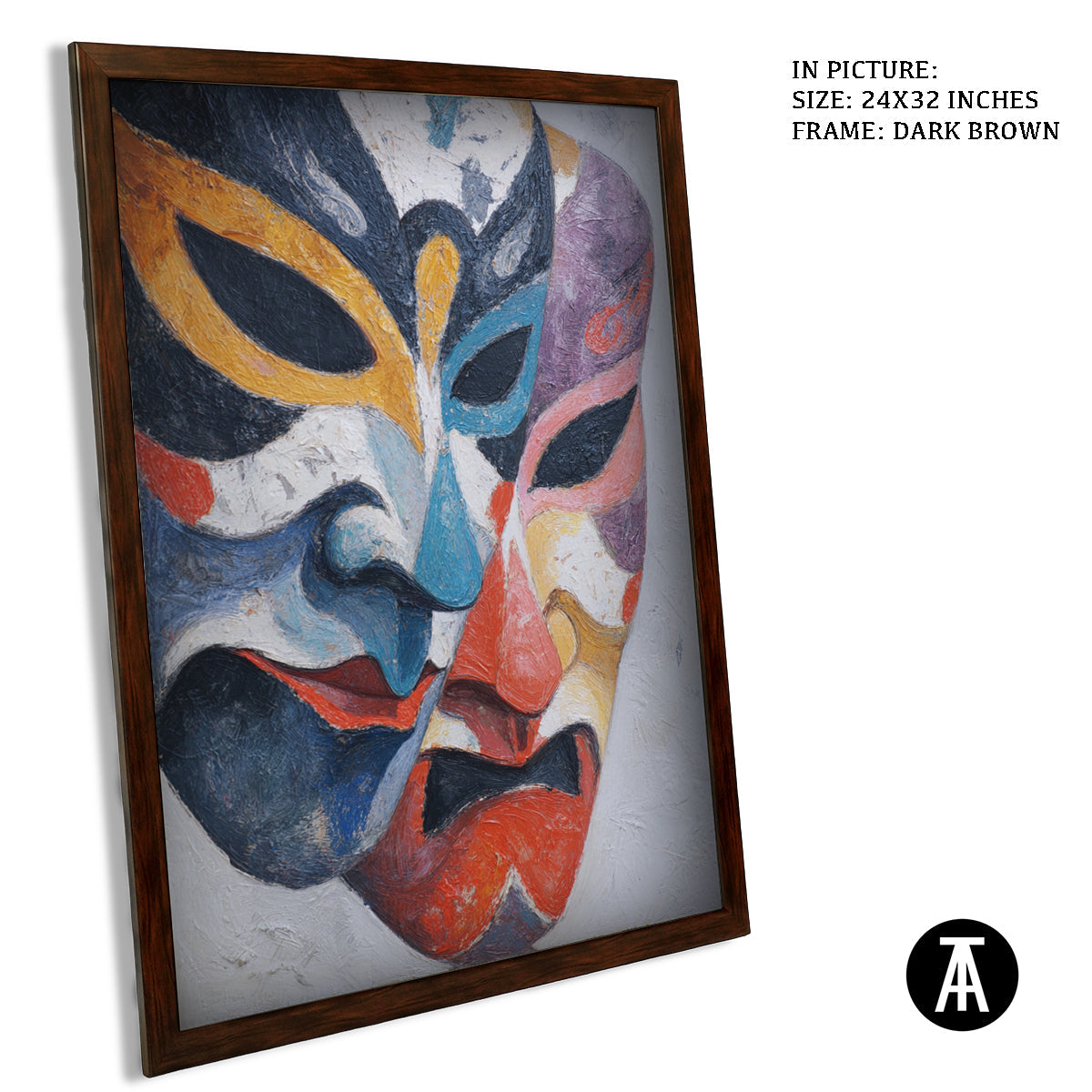 Artwork in Metal Champagne Gold Frame