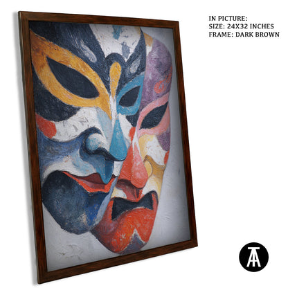 Artwork in Metal Champagne Gold Frame