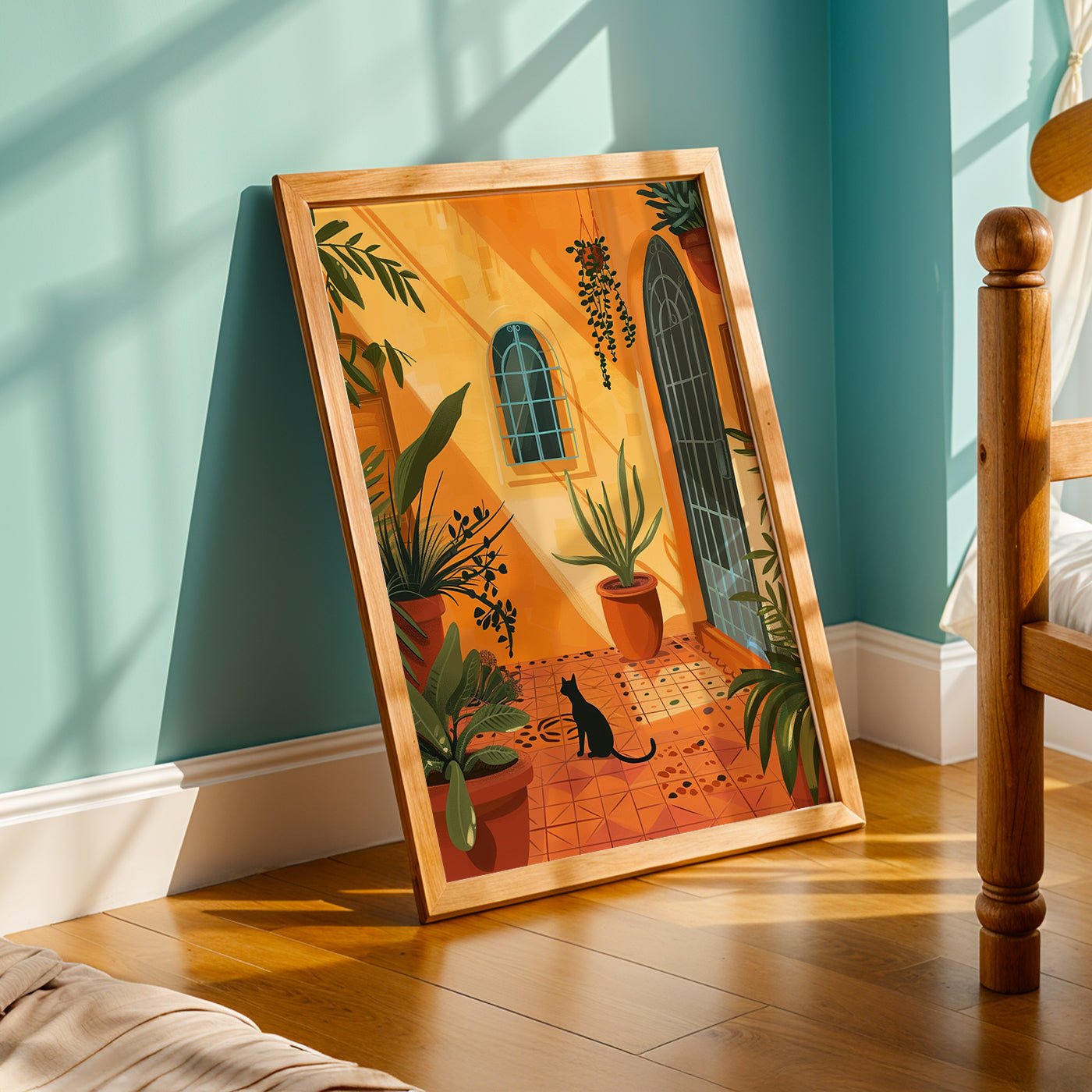 Praha Bohemian Artwork in a Lifestyle Setting